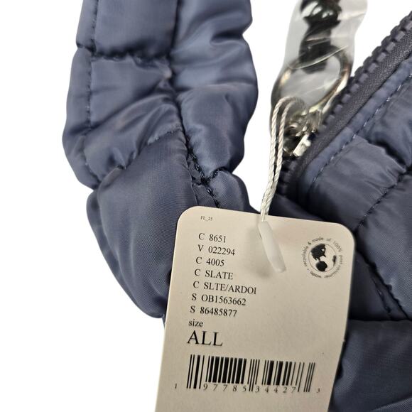 FREE PEOPLE Movement Quilted Carryall Tote Bag Slate Sold Out Color NWT - Picture 3 of 5